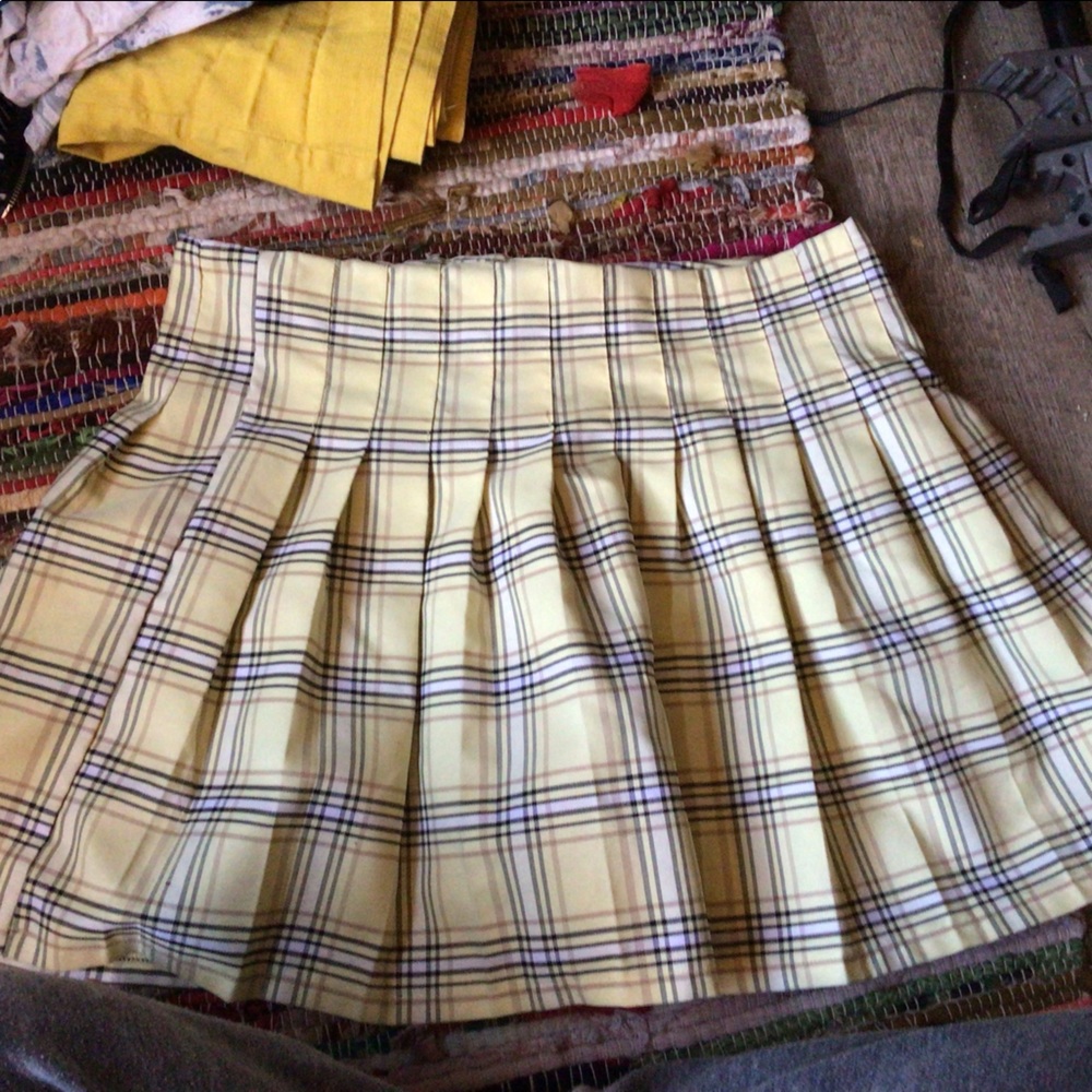 Yellow School Girl Skirt
